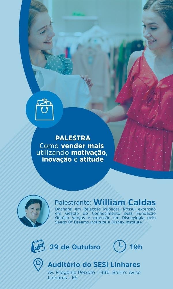 Palestra William Caldas em Linhares Palestra William Caldas em Linhares